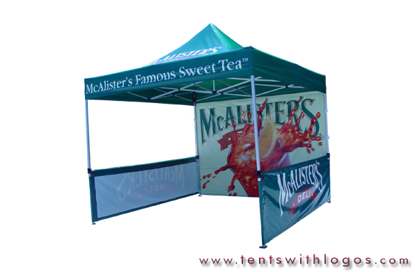 10 x 10 Pop Up Tent - McAlister's Famous Sweet Tea
